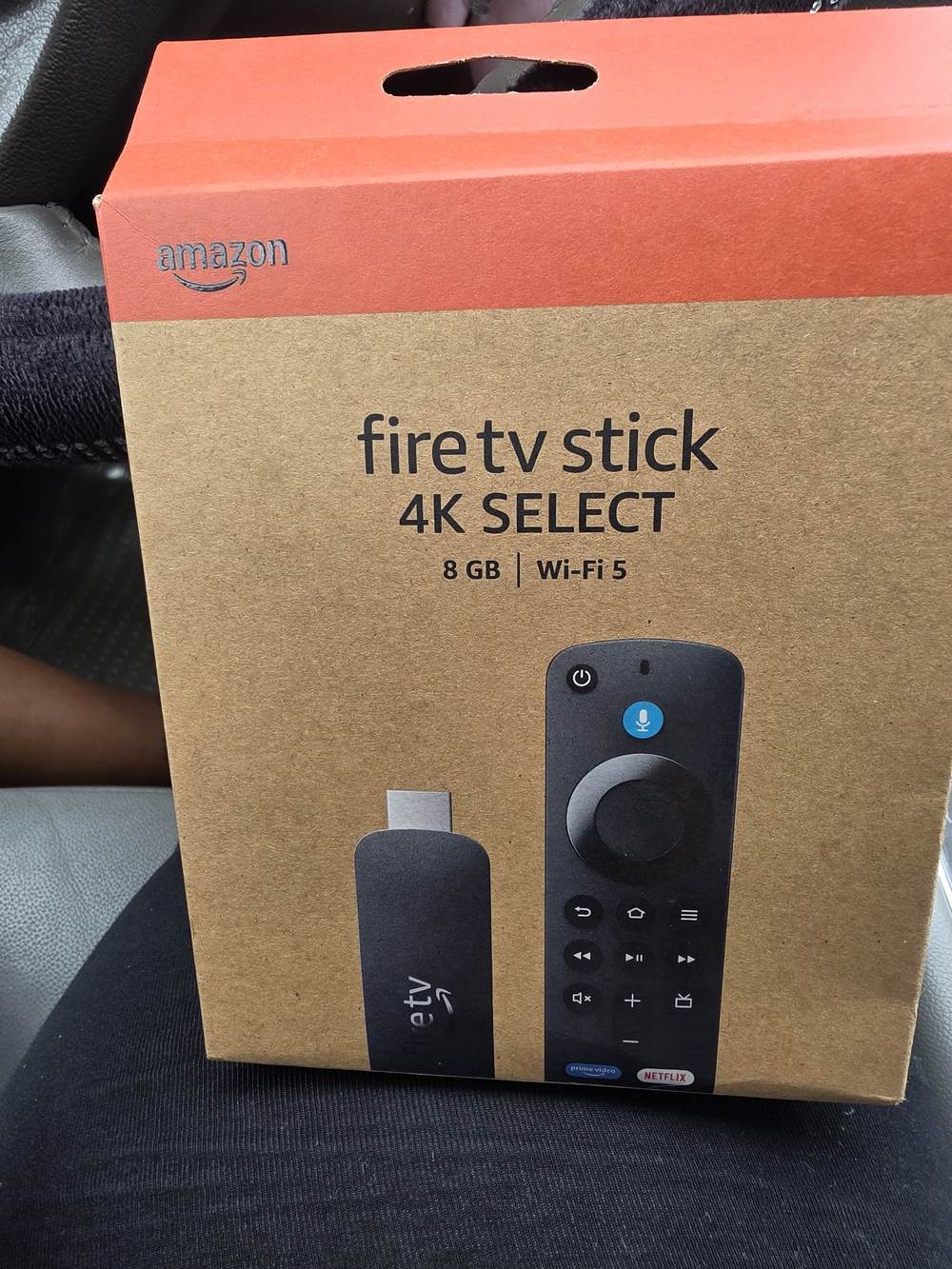 Amazon Fire TV Stick 4K Select - Brown and Orange Retail Box